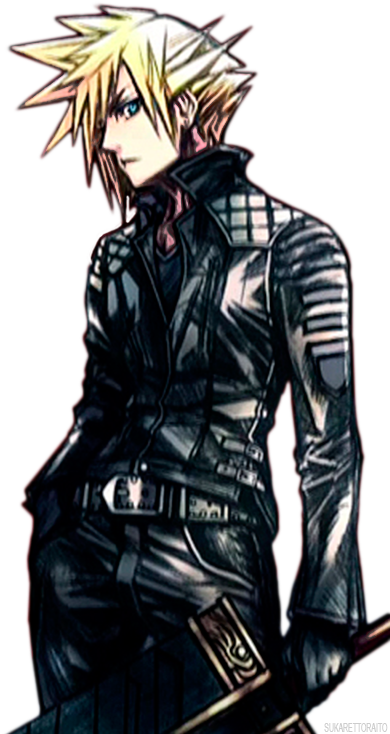 "i'm A Delivery Boy Now" - Final Fantasy Vii G Bike Cloud (500x750), Png Download
