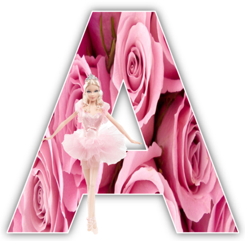 Barbie Alphabet Numbers - Letras Y Numeros Con Barbie (778x783), Png Download