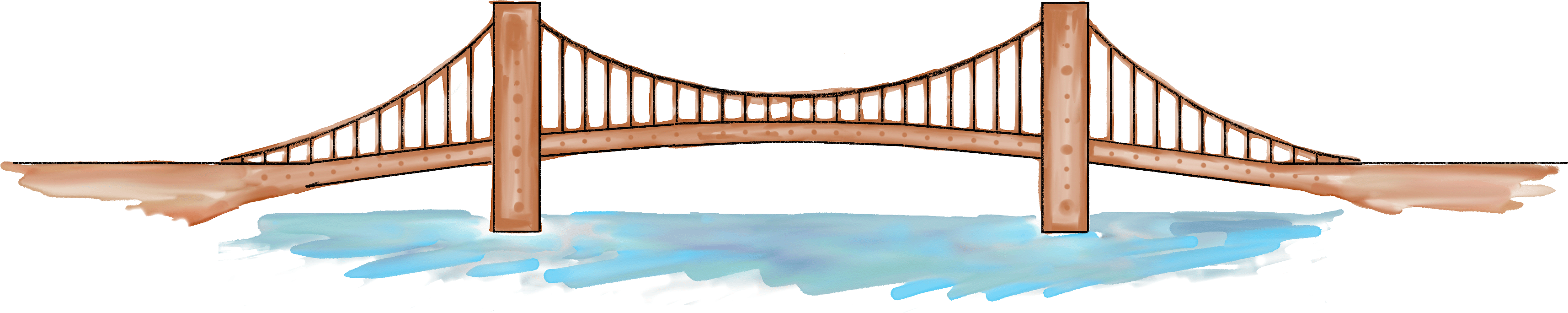 Мост Png (3500x702), Png Download
