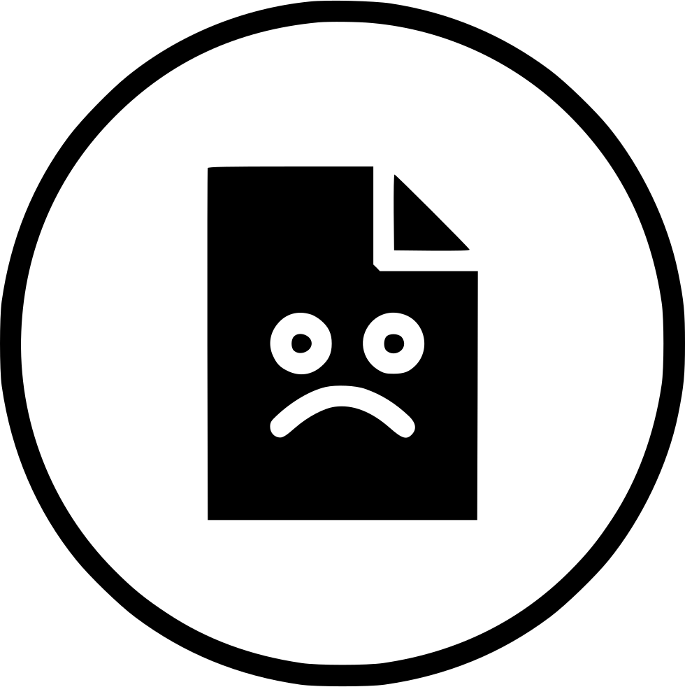 File Situation Emoji Emotion Bad Sad Comments - Icon (980x982), Png Download