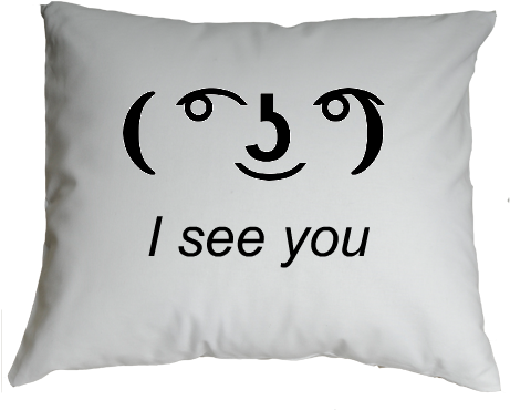 Poduszka I See You *lennyface* - ͡ ͜ʖ ͡ Png (460x382), Png Download