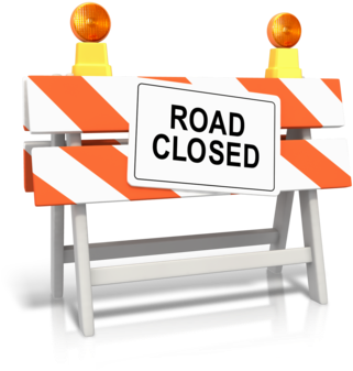 [archived] Conestoga Road Closed Until November - Road Closed Sign Png (400x350), Png Download