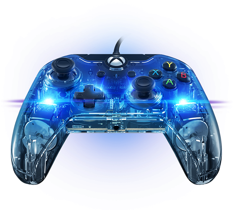 048 121 Na Blue Darkbackground - Xbox One Afterglow Joystick (800x800), Png Download