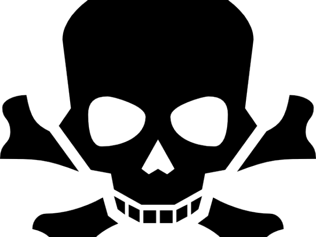 Skull Clipart Hazard - Skull Poison (640x480), Png Download