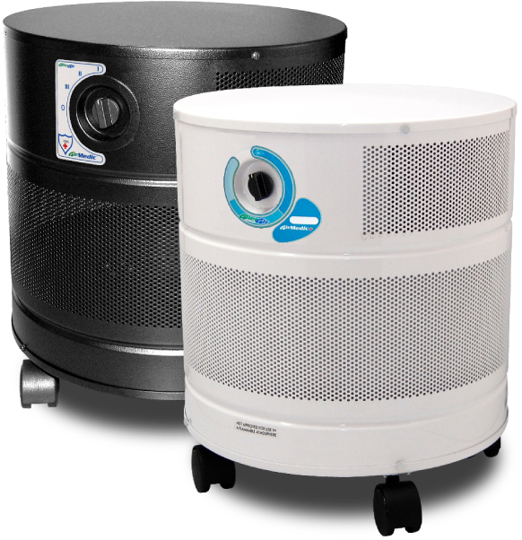 Purifier For Dust, Allergens And Chemicals - Allerair Air Medic Exec Air Purifier; Black (800x800), Png Download