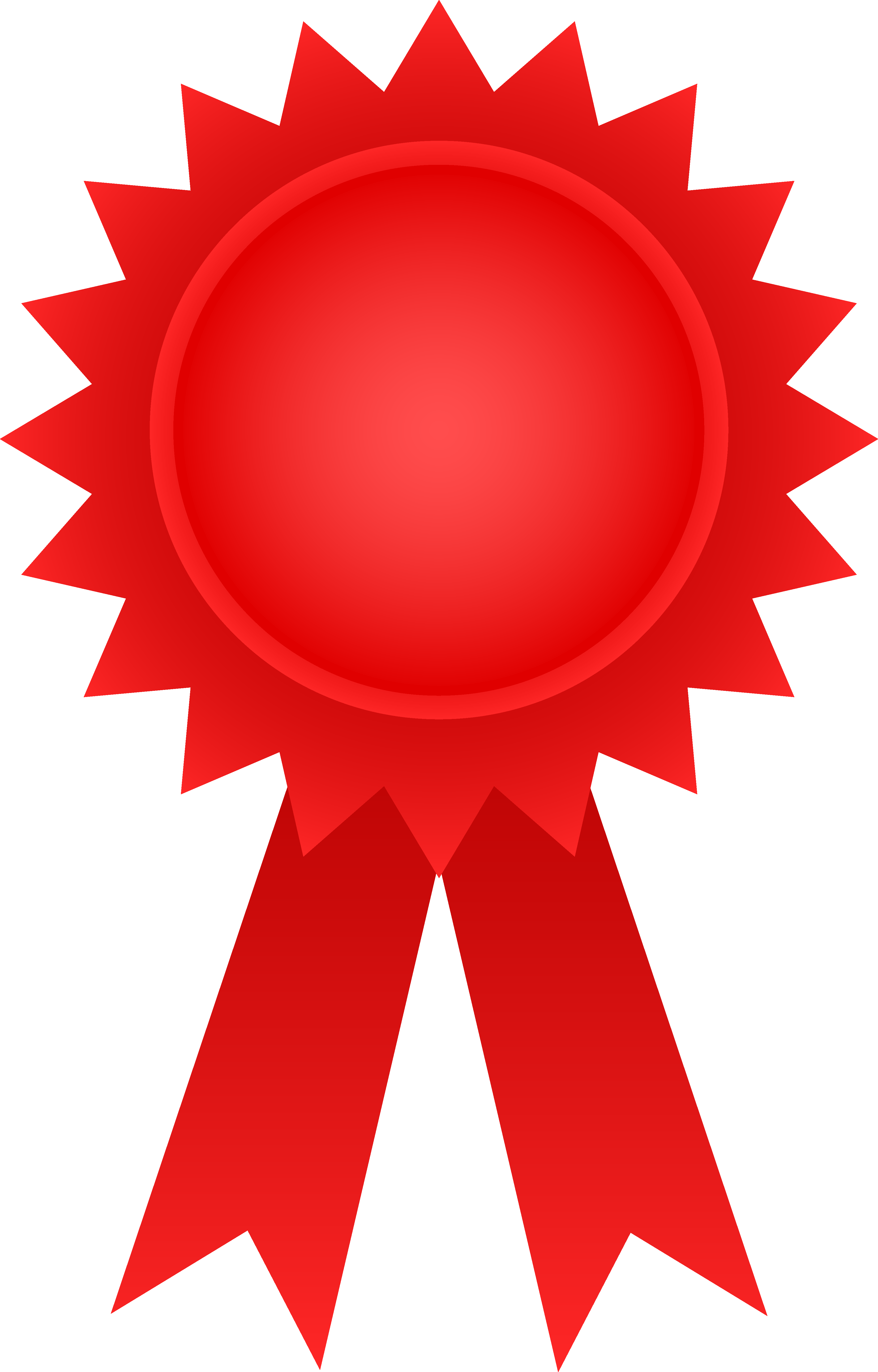 Red Clipart Award - Award Symbol Clip Art (3717x5809), Png Download