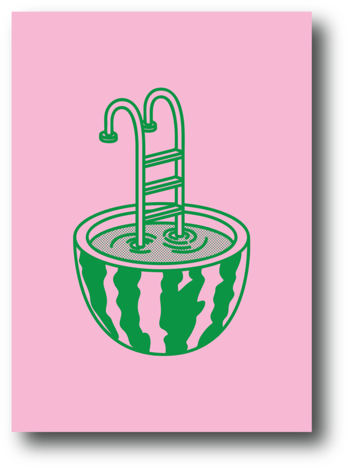 Watermelon Pool (1000x1000), Png Download