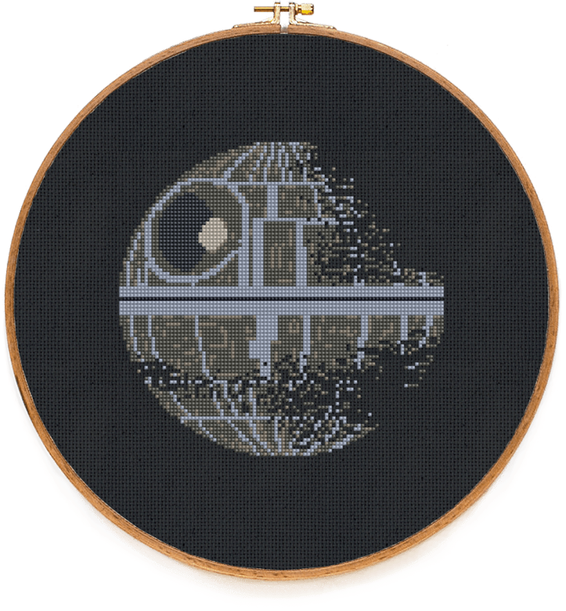 Death Star Ii - Death Star Ii Star Wars Cross Stitch Kit By Stitchering (900x900), Png Download