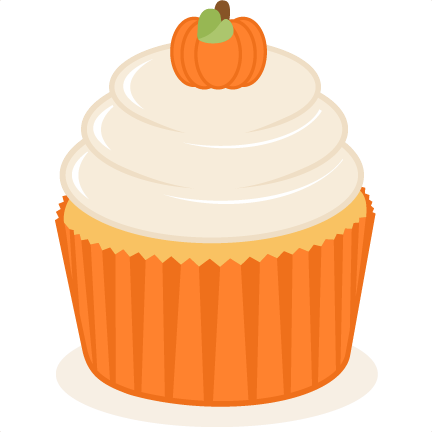 Pumpkin Cupcake Svg Scrapbook Cut File Cute Clipart - Cupcakes To Cut Clipart (432x432), Png Download
