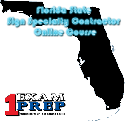 Florida State Sign Specialty Contractor - Exam Prep (419x407), Png Download