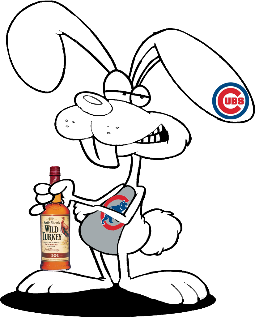 Baseball Clipart Bunny - Wild Turkey Bourbon 80@ (1024x1044), Png Download