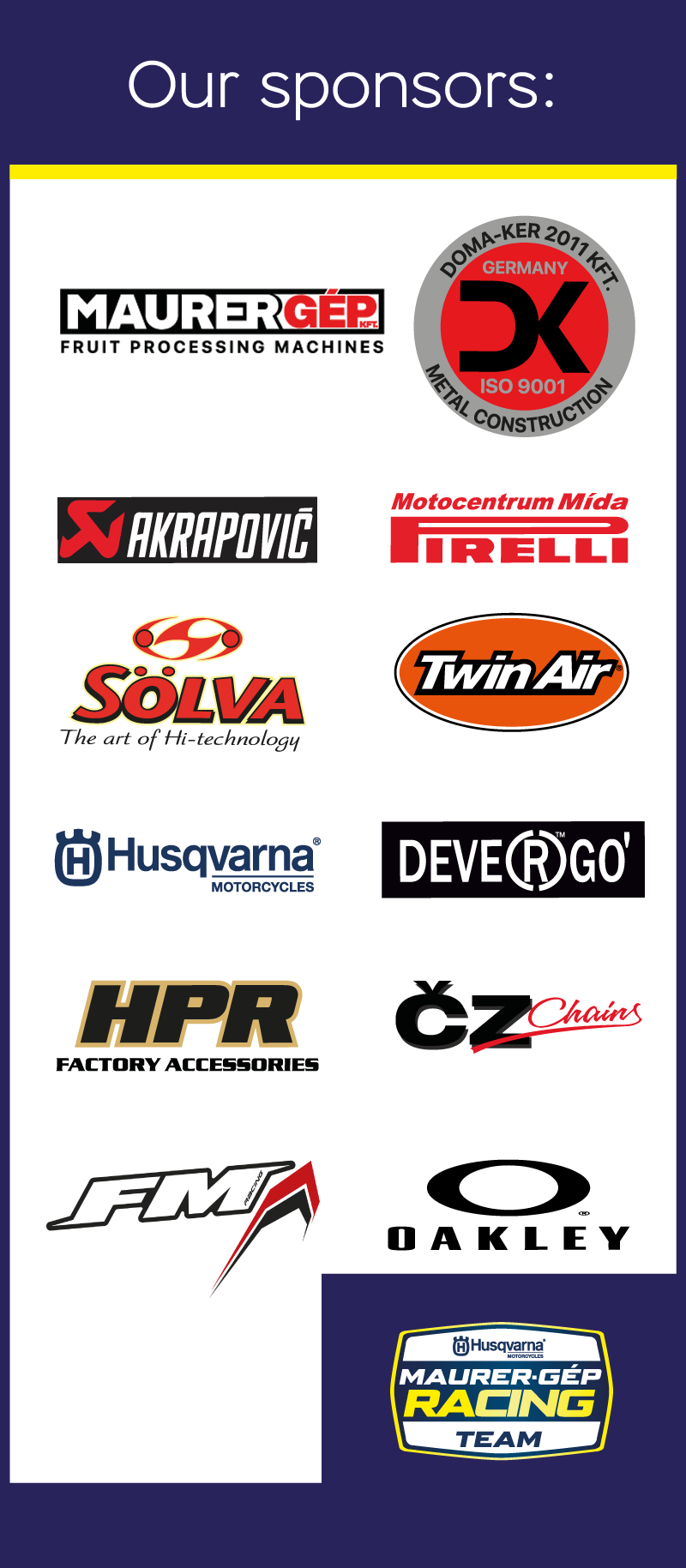 Husqvarna Maurer-gép Racing Team Is Pleased To Announce - Graphics (800x1829), Png Download