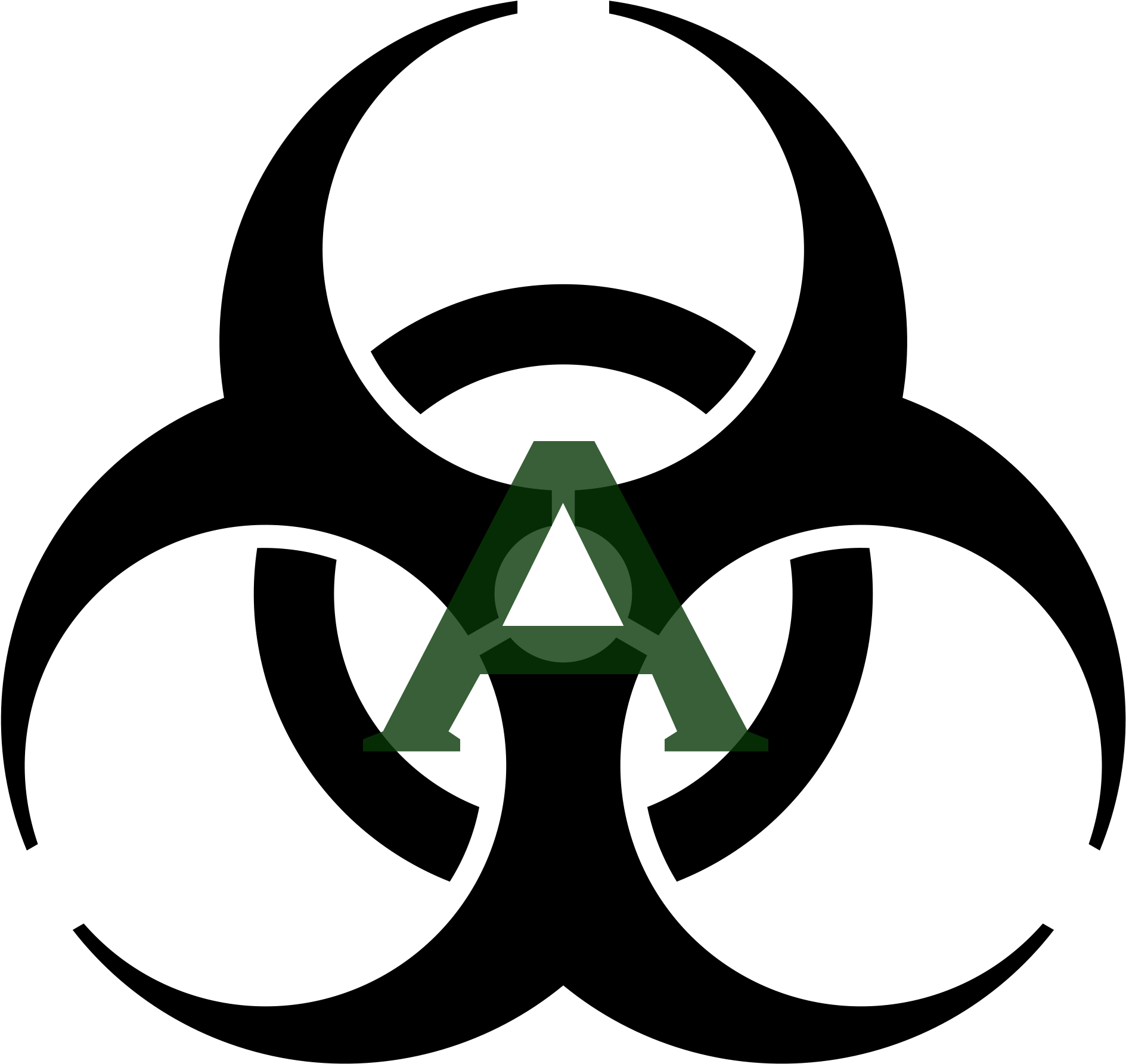 Alpha Radiation Symbol - Biohazard Symbol (2000x2000), Png Download