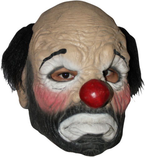 Hobo The Clown Horror Mask - Clown Mask (500x500), Png Download