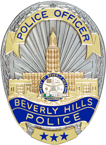 Bhpd Police Badge - Beverly Hills Police Badge (486x616), Png Download