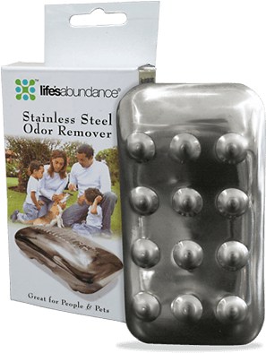 Life's Abundance Stainless Steel Odor Remover For Pets - Stainless Steel Odor Remover 1 Bar (400x400), Png Download
