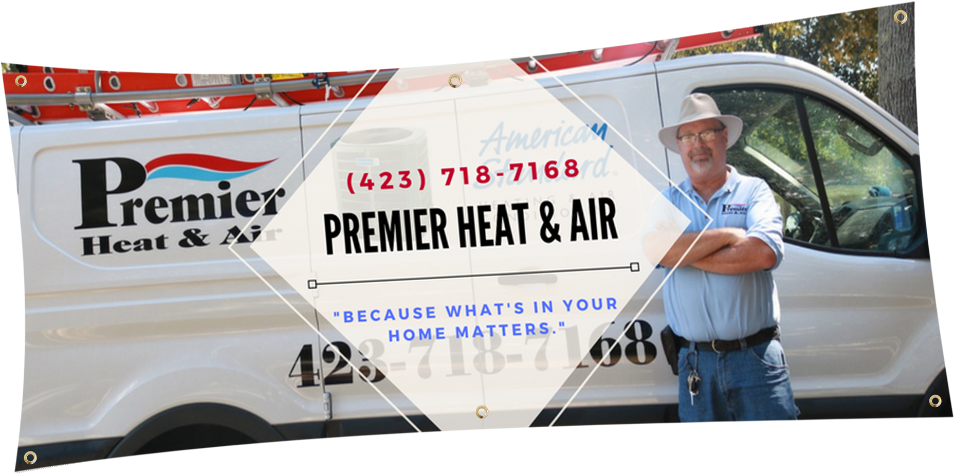 Phandair Vinyl Banner - Local Food (2000x1090), Png Download