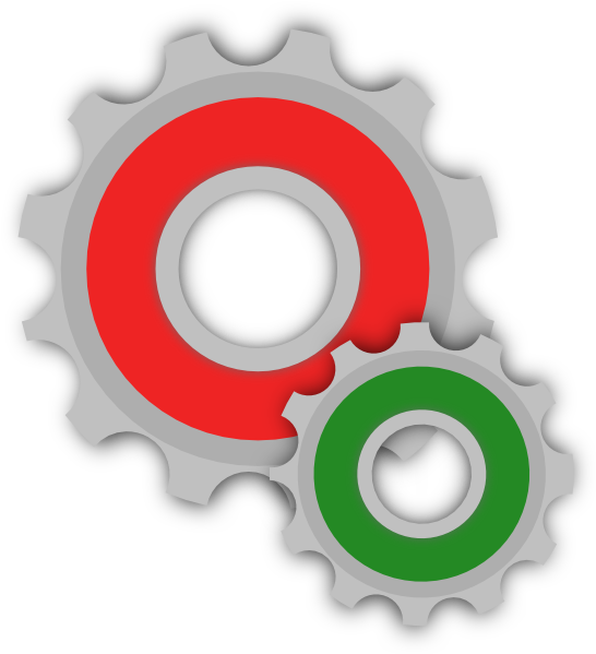 How To Set Use Gears Colored Svg Vector - Gears Clip Art (546x599), Png Download