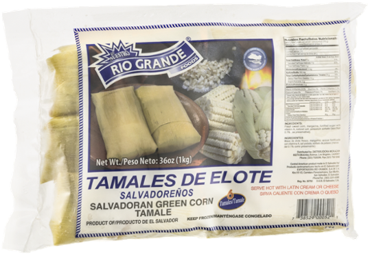 Rio Grande Foods Tamales De Elote Green Corn Salvadorean (600x600), Png Download