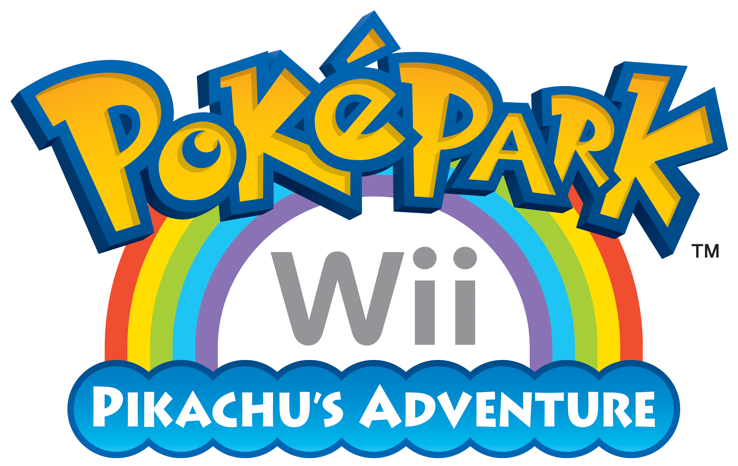 Pokepark Wii Pikachu's Adventure Logo (3000x1875), Png Download