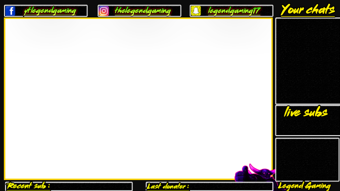 Create Custom Overlay For Youtube And Twitch - Overlay For Youtube (680x383), Png Download