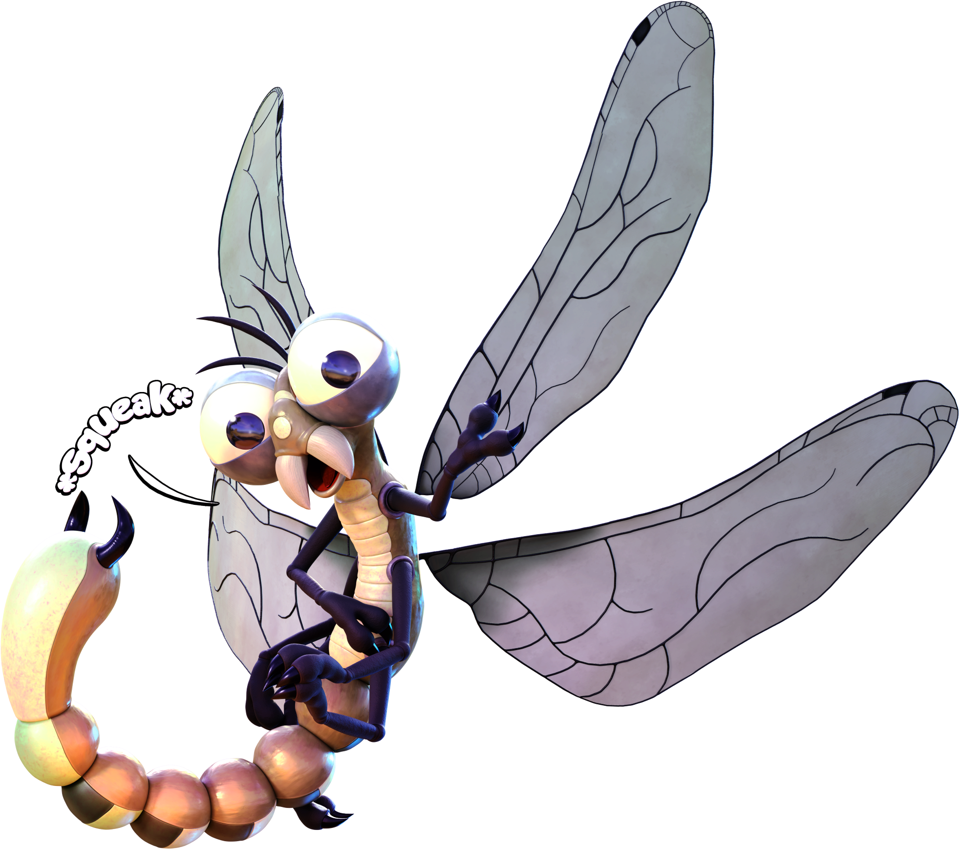 Danjim The Dragonfly In 3d [bought] - Digimon Dragonfly (1980x1755), Png Download