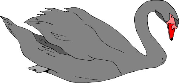 Black Swan Svg Clip Arts 600 X 278 Px (600x278), Png Download