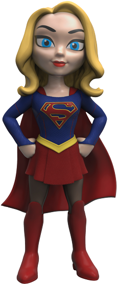 Legion Of Collectors Exclusive Supergirl Tv Series - Funko Rock Candy Supergirl (300x604), Png Download