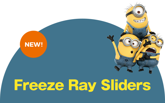 Freeze Ray Sliders New Freeze Ray Sliders - Despicable Me Minions Let The Birthday Fun Begin Birthday (680x426), Png Download