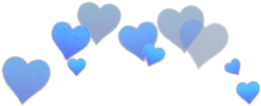Report Abuse - Blue Photo Booth Hearts (500x317), Png Download
