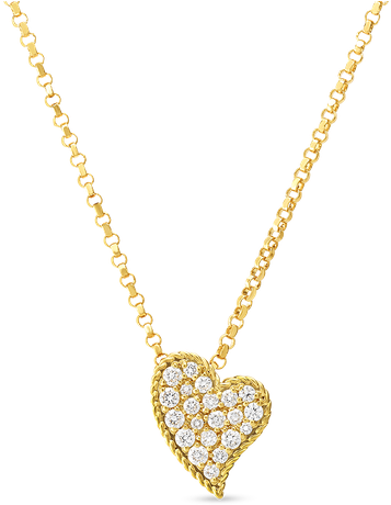 Roberto Coin Small Heart Necklace - Dinh Van Hearts Necklace (800x800), Png Download