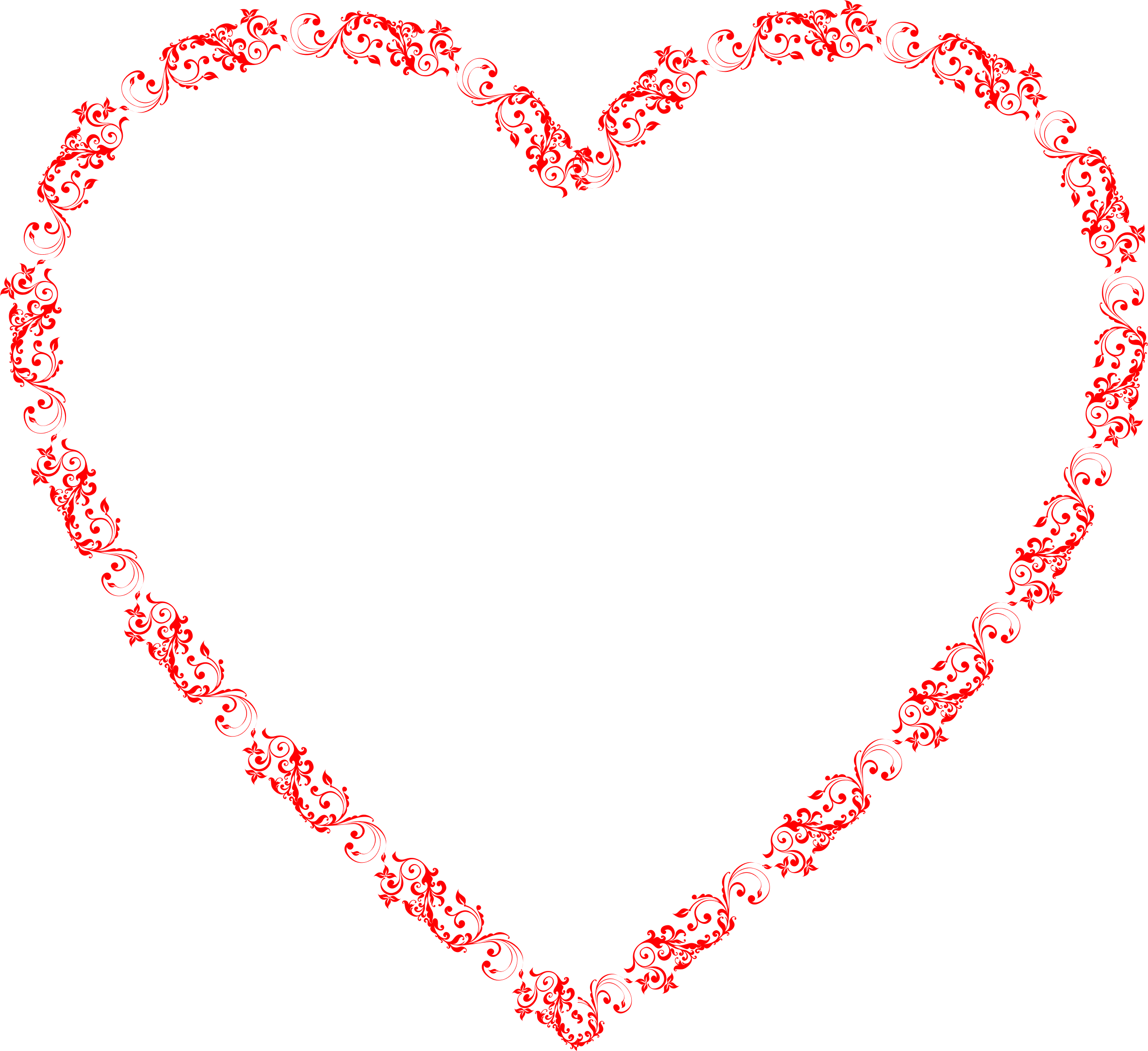 Flourish Heart Png Stock - Portable Network Graphics (2366x2166), Png Download
