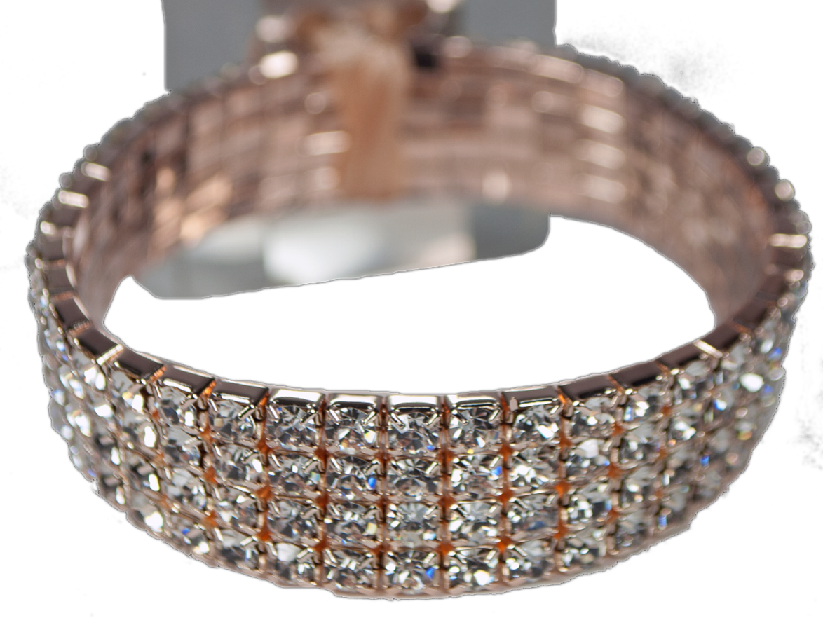 Rc208r Rock Candy Rose Gold Bracelet - Fitz Design Corsage Bracelet Rock Candy (1174x882), Png Download