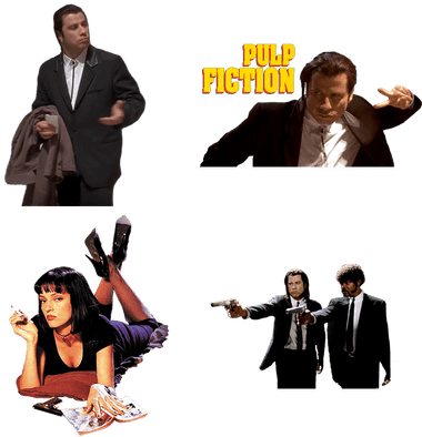 Uma Thurman Pulp Fiction Png (400x400), Png Download