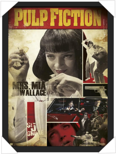 #813 - Poster Pulp Fiction Mrs. Mia Wallace (500x500), Png Download