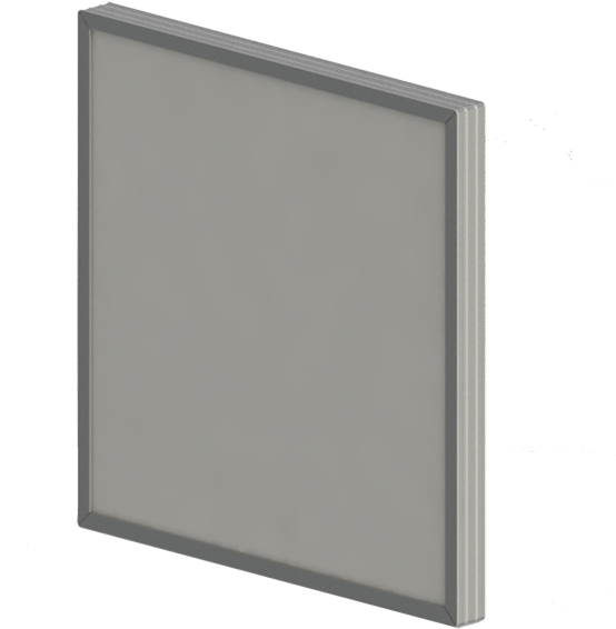 24" X 24" X 2" Metal Mesh Filter - Metal (600x600), Png Download