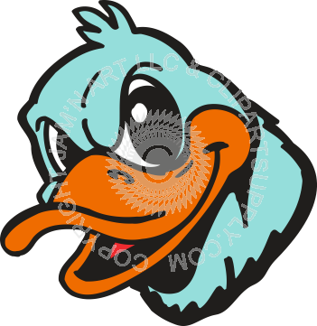 Duck Head Png (351x361), Png Download