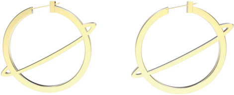 Saturn Earrings - Earrings (500x500), Png Download