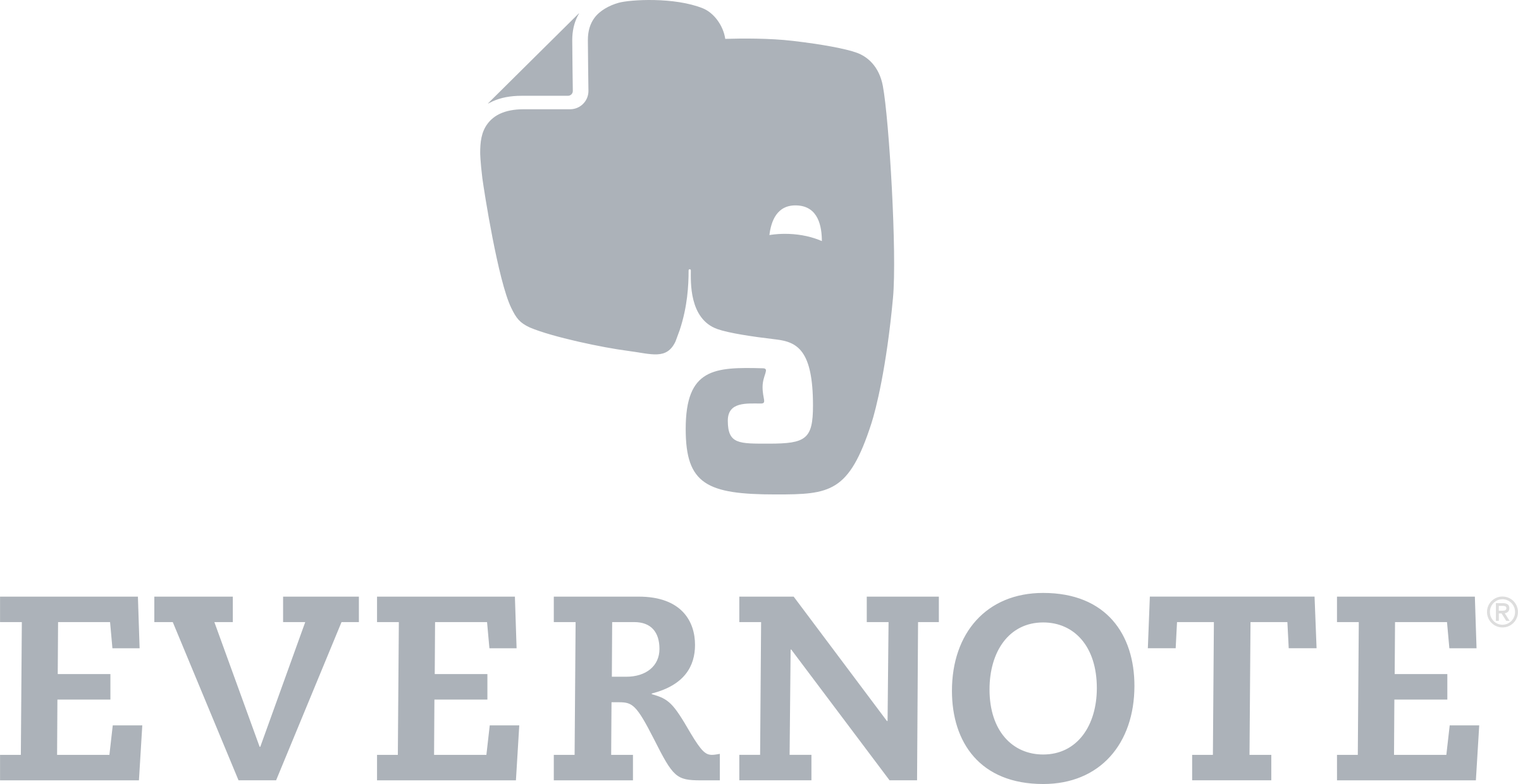 Evernote Logo Png Transparent - Evernote Logo (2400x1240), Png Download