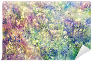 Grunge Colorful Watercolor Splatter And Small Blooming - Watercolor Painting (400x400), Png Download