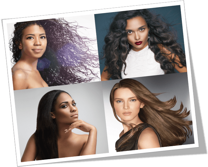 Hair Extensions Lux Beauty Club - 16" One Piece Full Head Clip In Hair Weft Extension (674x575), Png Download