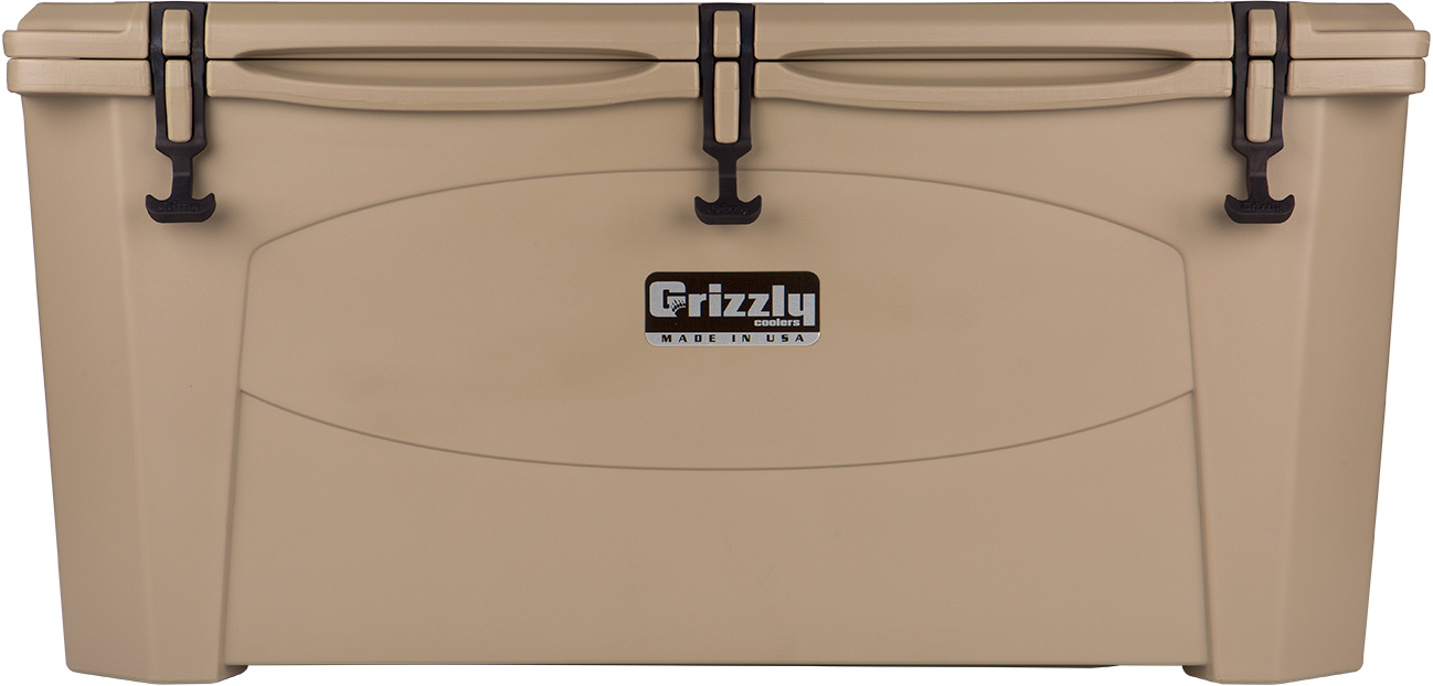 Grizzly165 Cooler - Grizzly Coolers 165 Qt. Grizzly Cooler Colour: Tan (1298x622), Png Download