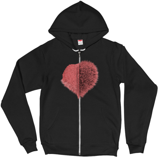 Peace Pride Hoodie Zip Sweater (600x600), Png Download