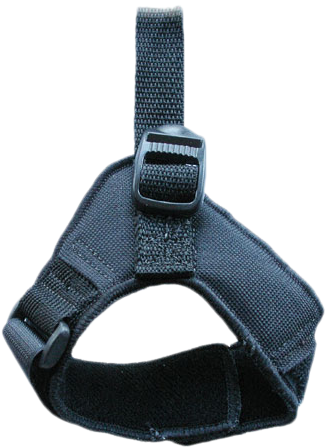 Black Hook And Loop Style Strap - Strap (400x473), Png Download