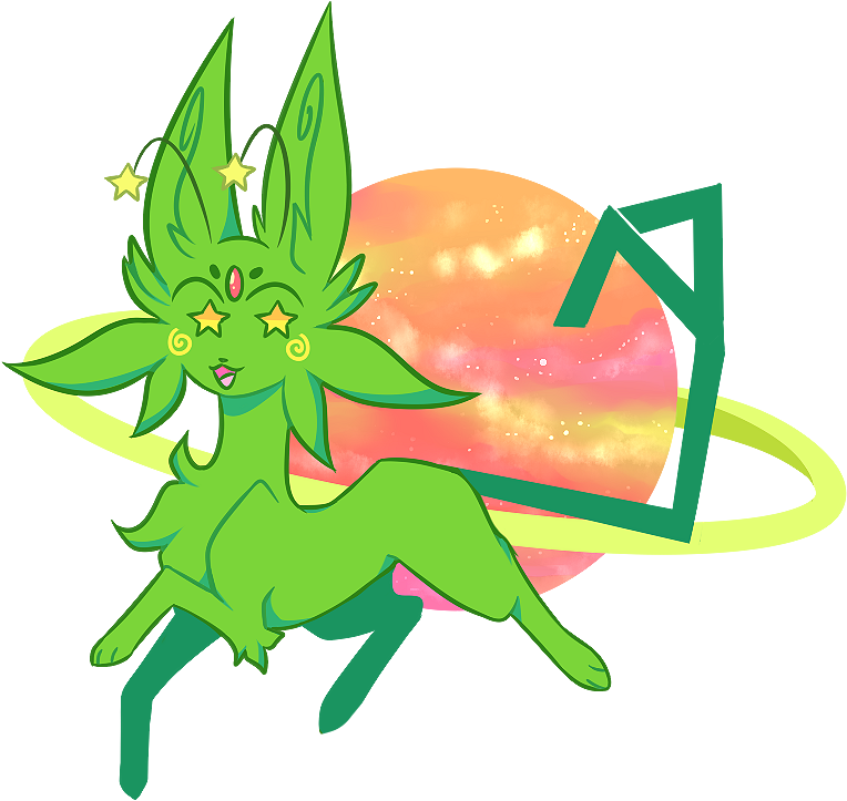 Green Alien - Cartoon (786x727), Png Download