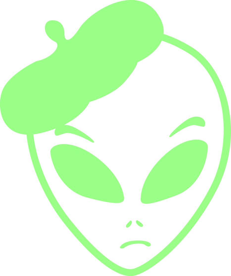 French Alien - Illustration (933x1114), Png Download