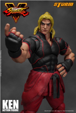 Storm Collectibles Street Fighter Ken - Street Fighter V Ken 1:12 Scale Action Figure (465x465), Png Download