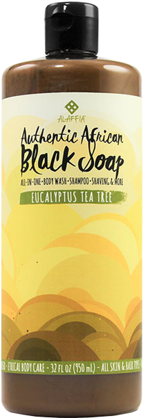 Alaffia Authentic African Black Soap Eucalyptus Tea - Alaffia - Authentic African Black Soap Unscented - (650x650), Png Download