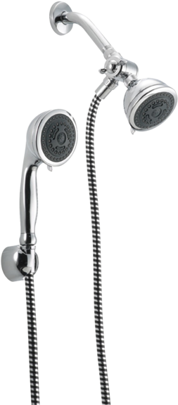 5-spray Hand Shower/shower Head Combo Unit - Shower (600x600), Png Download