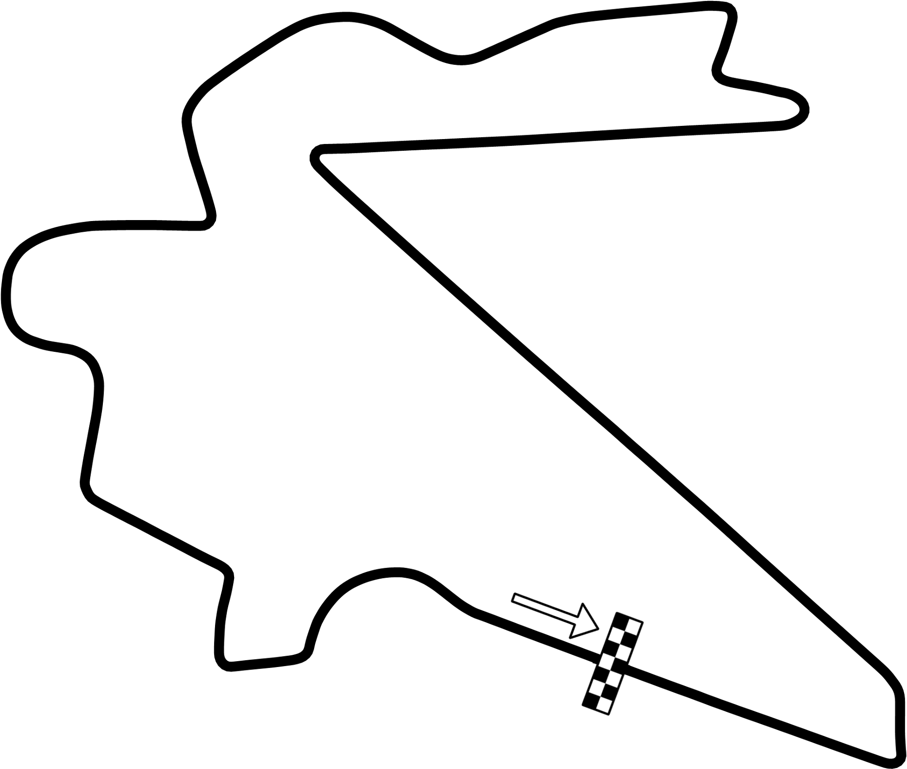 Korean International Circuit - Korea International Circuit Layout (1900x1637), Png Download